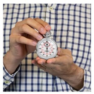 MECHANICAL STOPWATCH: SINGLE ACTION, 2 SCALE (1/5 SEC & 1/100 MIN)